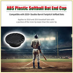 ABS Plastic Softball Bat End Cap Compatible with 2020+ Double-Barrel Fastpitch Bats, Fit for 2018 and 2019 Baseball Bats a Portion of the Inner Lip Lower Than Outer -