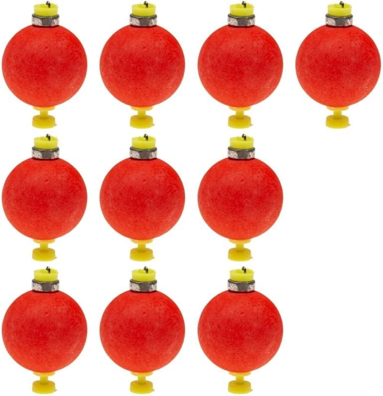 Fishing Bobber Slip Bobbers for Foam Snap Weighted Floats Set Tackle Accessories Supplies 10-Red