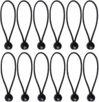 12 Black sailcloth bungee balls for banners - sailcloths - pavilions - tents - bungee hooks - stalls - flagpoles