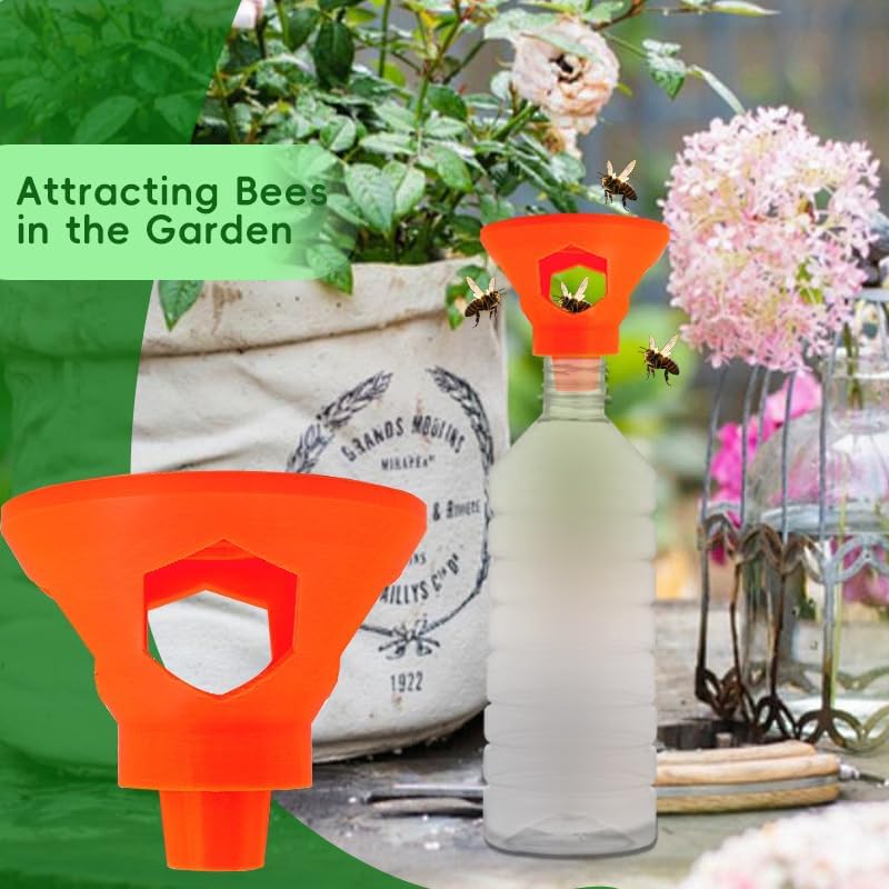Reusable wasp trap - For hunting wasps, bees, bumblebees and insects - Orchards, farms, gardens, patios, yards - Reduce garden wasp problems
