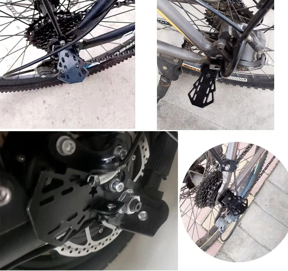 4-pack Mini Bike Rear Pedals - Foldable - Suitable for Mountain Bikes - Kids' Bikes - Rear Pedals - Metal Plates - Bike Pedal Accessories