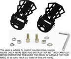 4-pack Mini Bike Rear Pedals - Foldable - Suitable for Mountain Bikes - Kids' Bikes - Rear Pedals - Metal Plates - Bike Pedal Accessories