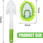 Cloth brush - Microfiber cloth - Hand-washable cloth - With 4 replaceable microfiber heads - Can be used wet and dry - Removable cleaning accessories - Suitable for office, car, windows, furniture and walls