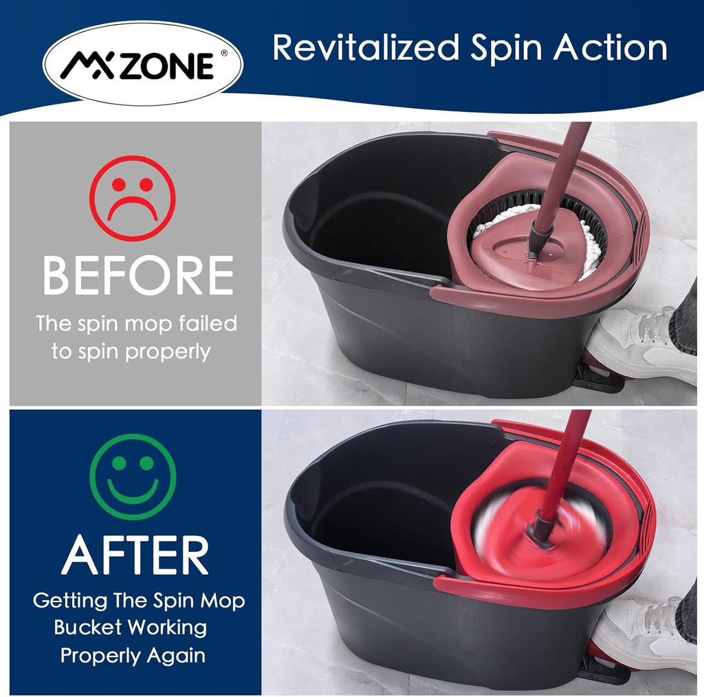 Pedal Bearing Replacement Compatible with O Cedar Mop Bucket, One Way Clutch Gear Sprockets Repair Spin Mop and Bucket, Mop Gears, 2 Packs