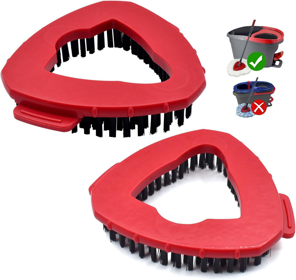 Scrub Brush Mop Replace Head or O cedar EasyWring 1-Tank Spin Mop System Ocedar Mop Scrub Brush Head Hard Bristle Scrub Brush loor Clean to Bathroom, Kitchen, Tub and Tile, NOT it RinseClean 2-Tank