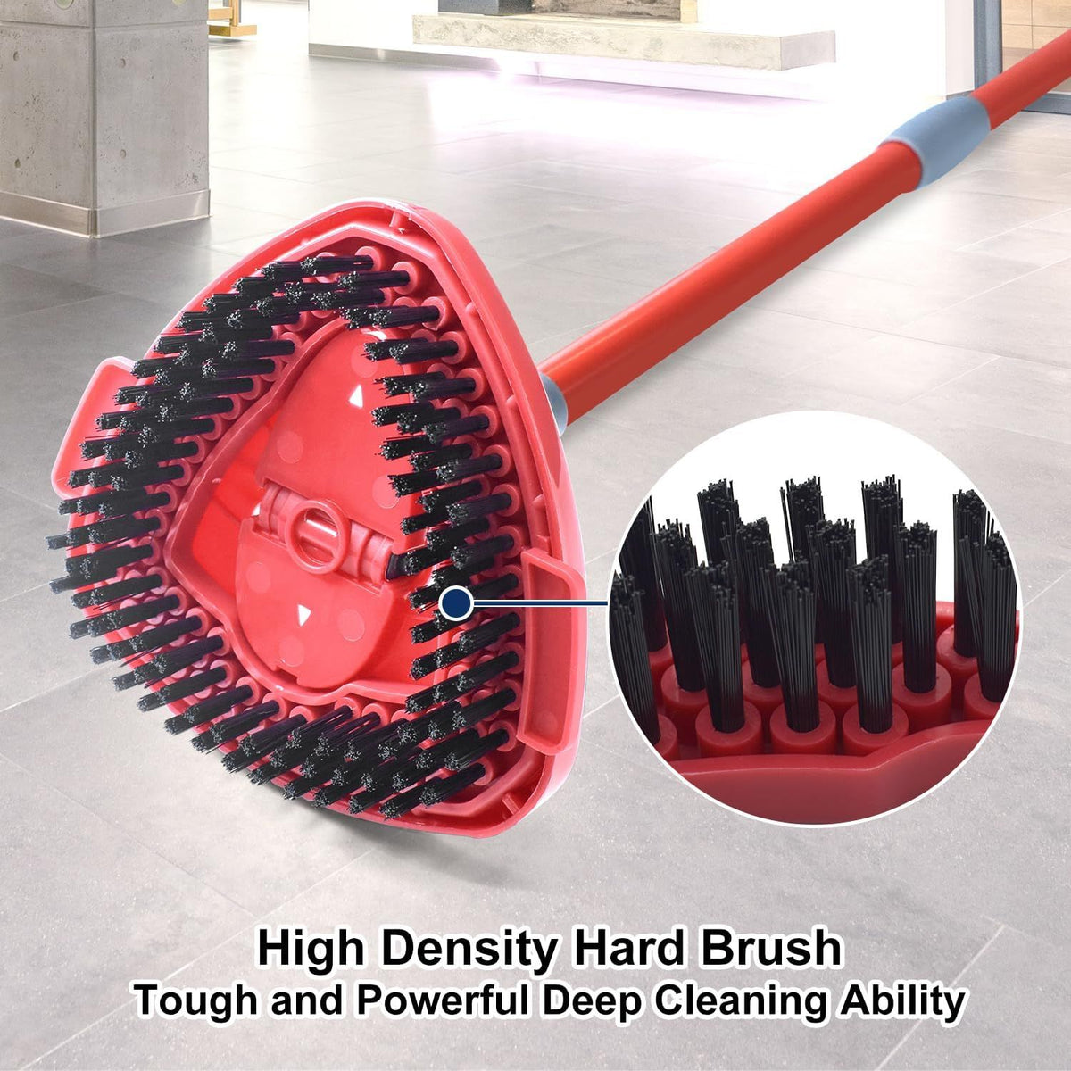 Scrub Brush Mop Replace Head or O cedar EasyWring 1-Tank Spin Mop System Ocedar Mop Scrub Brush Head Hard Bristle Scrub Brush loor Clean to Bathroom, Kitchen, Tub and Tile, NOT it RinseClean 2-Tank