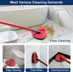 Scrub Brush Mop Replace Head or O cedar EasyWring 1-Tank Spin Mop System Ocedar Mop Scrub Brush Head Hard Bristle Scrub Brush loor Clean to Bathroom, Kitchen, Tub and Tile, NOT it RinseClean 2-Tank