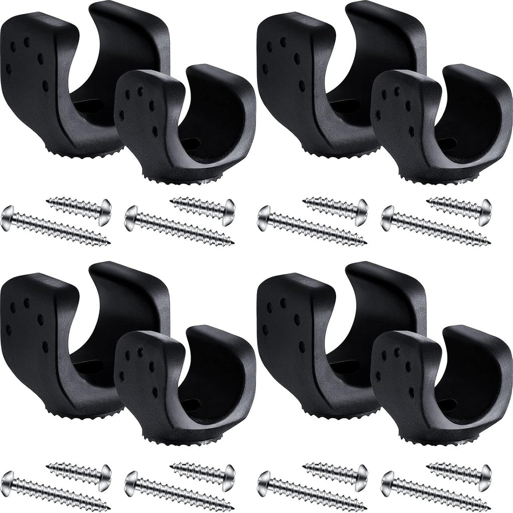 8 Pieces lashlight Mounting Brackets with Screws Versatile Clip Mount, Universal lashlight Holder or LED lashlights and Similar Things, Bicycle Car Truck Accessories (4 Big, 4 Small)