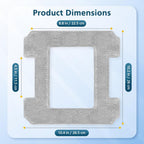 16 Pack Cleaning Rags or ECOVACS Winbot W2 PRO Omni / W2 PRO, W1 Pro / W2 / W1 / W2 Omni Window Cleaning Robot, Washable Microiber Mop Pad Window Cleaning Replacement Accessories Mop Cloth