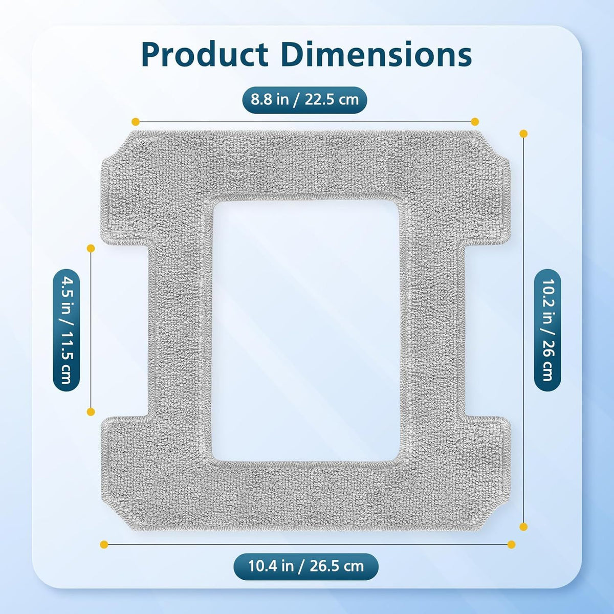 16 Pack Cleaning Rags or ECOVACS Winbot W2 PRO Omni / W2 PRO, W1 Pro / W2 / W1 / W2 Omni Window Cleaning Robot, Washable Microiber Mop Pad Window Cleaning Replacement Accessories Mop Cloth