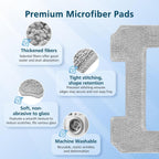 16 Pack Cleaning Rags or ECOVACS Winbot W2 PRO Omni / W2 PRO, W1 Pro / W2 / W1 / W2 Omni Window Cleaning Robot, Washable Microiber Mop Pad Window Cleaning Replacement Accessories Mop Cloth