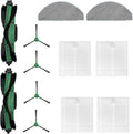 12 Pack Accessories Kit Compatible with iRobot Roomba Essential 100 Series 104 105 Combo Y0140 Y0110 Q011 Q0120 Q0520 Vacuum,1 Roller Brush＆ 4 Side Brushes＆4 ilters & 2 Mopping Pads Replacement Parts