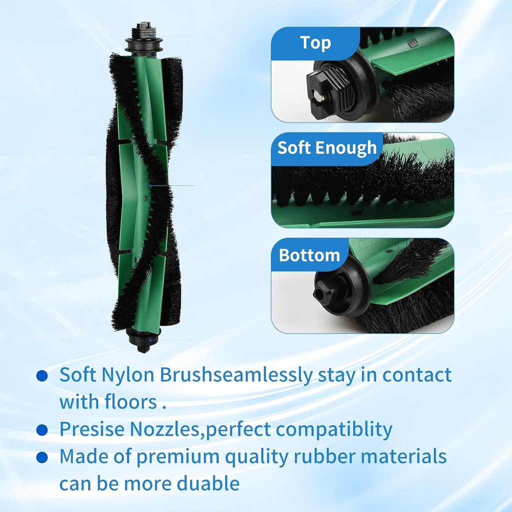 26 Pack Accessories Kit Compatible with iRobot Roomba Essential Series 104 105 Combo, Y0140 Y0110 Vacuum,2 Roller Brush＆10 Side Brushes＆10 ilters & 4 Mopping Pads Replacement Parts