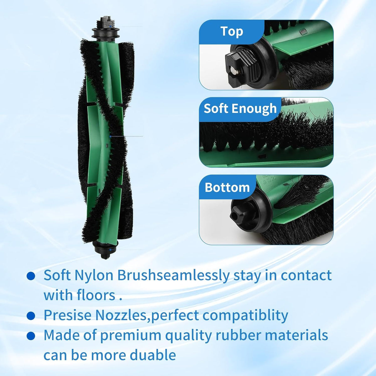 26 Pack Accessories Kit Compatible with iRobot Roomba Essential Series 104 105 Combo, Y0140 Y0110 Vacuum,2 Roller Brush＆10 Side Brushes＆10 ilters & 4 Mopping Pads Replacement Parts