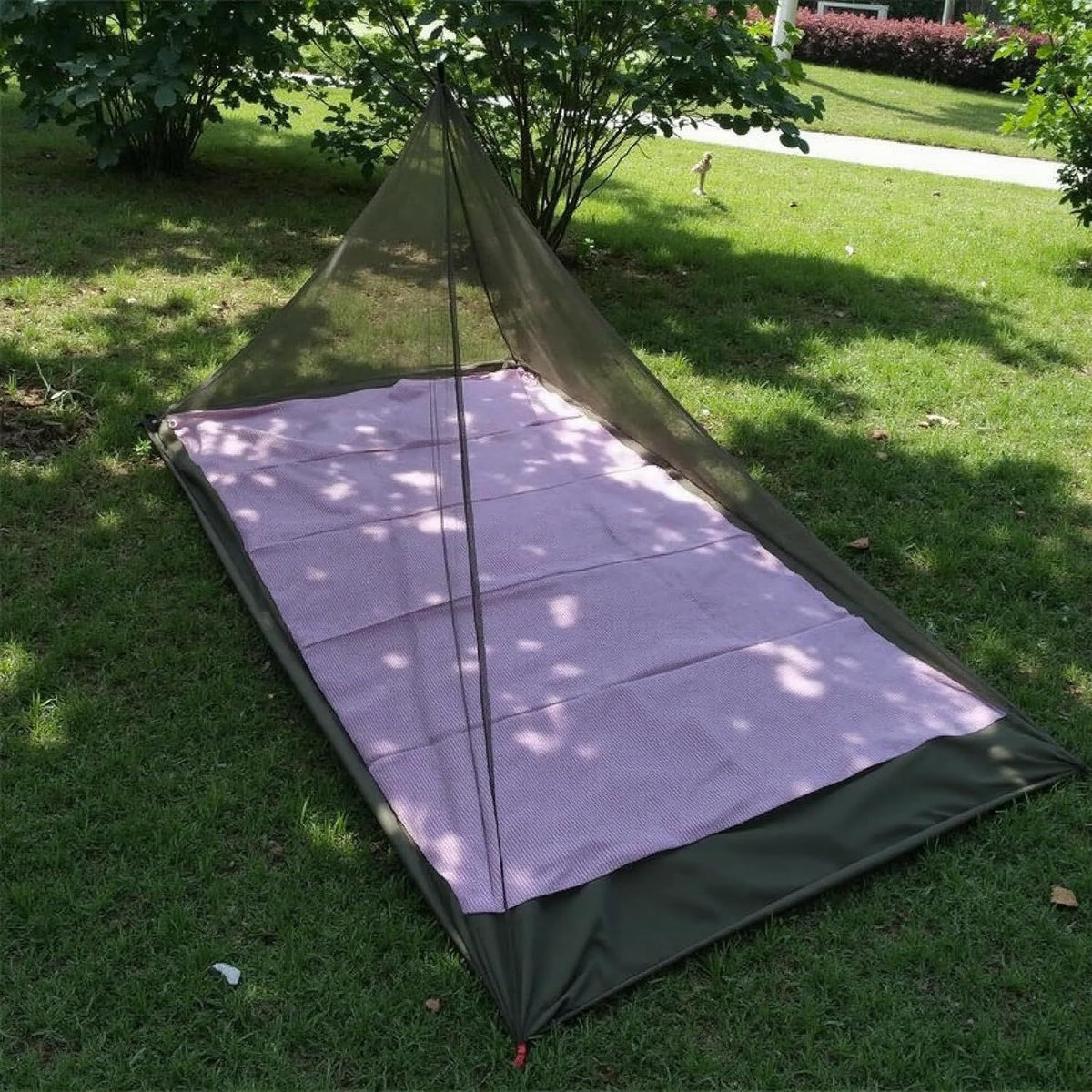 Camping Mosquito Net Compact Ultralight No-See-Um Breathable Mesh Bugnet Mosquito Netting Fits Sleeping Bags, Tent (Green)