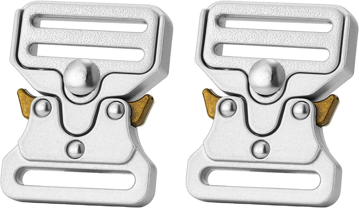 Tactical Buckle Replacement 2 pack,Metal Buckle Clip for Dog Collar, Keychain, Hunting Belt Bags