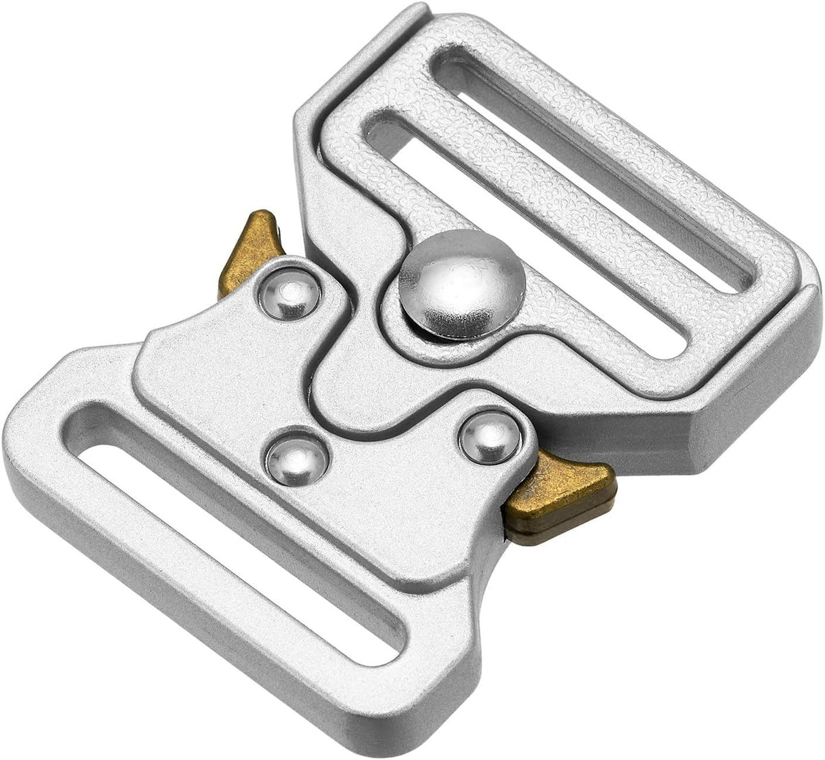 Tactical Buckle Replacement 2 pack,Metal Buckle Clip for Dog Collar, Keychain, Hunting Belt Bags