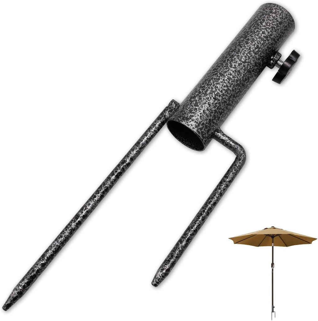 Patio Umbrella Steel Anchor Sand Anchor Beach Umbrella Anchor Grass Auger Spike Patio Sunshade Support Beach Umbrella Steel Stand Base