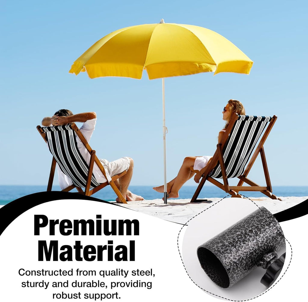 Patio Umbrella Steel Anchor Sand Anchor Beach Umbrella Anchor Grass Auger Spike Patio Sunshade Support Beach Umbrella Steel Stand Base