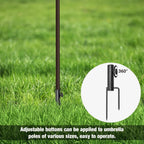 Patio Umbrella Steel Anchor Sand Anchor Beach Umbrella Anchor Grass Auger Spike Patio Sunshade Support Beach Umbrella Steel Stand Base