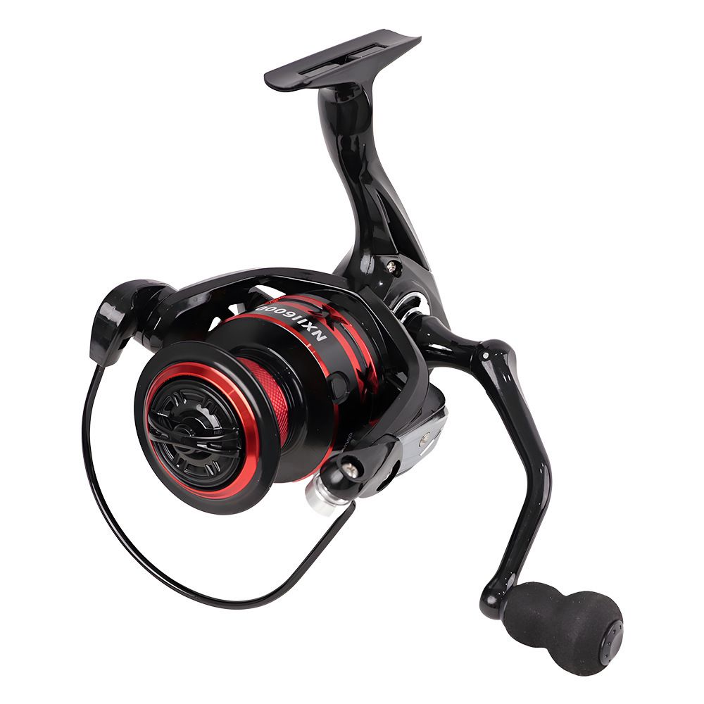 All Metal Spinning Fishing Reel - Ultra Smooth 4.7:1 Gear Ratio Saltwater Freshwater - Corrosion Resistant CNC Machined Fish Reel for Surfcasting Kayak - 7000 Size Red