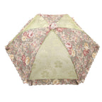 Mesh Food Cover Foldable Pop Up Food Cover Net Floral Print Food Tent for Home Outdoor Picnic Purple