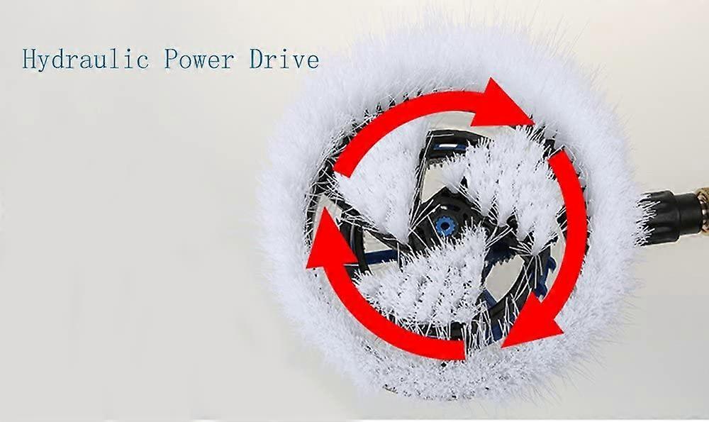 Rotating Wash Brush Pressure Washer Accessories Universal Quick Connector Cleaning Tool for Car Home Office Patio