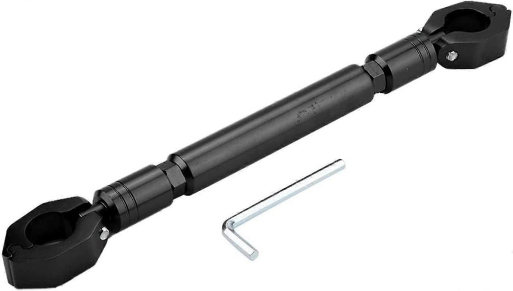 1Pcs Motorcycle Balance Bar Motorcycle Handlebar Big Car Modified Aluminum Alloy Motorcycle Balance Handlebar Cross Bar Motorcycle Accessories (Black)