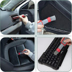 Car Vent Cleaning Brush Microfiber Cleaners for Window Louver Air Conditioner Roller Shutters 2 Pieces