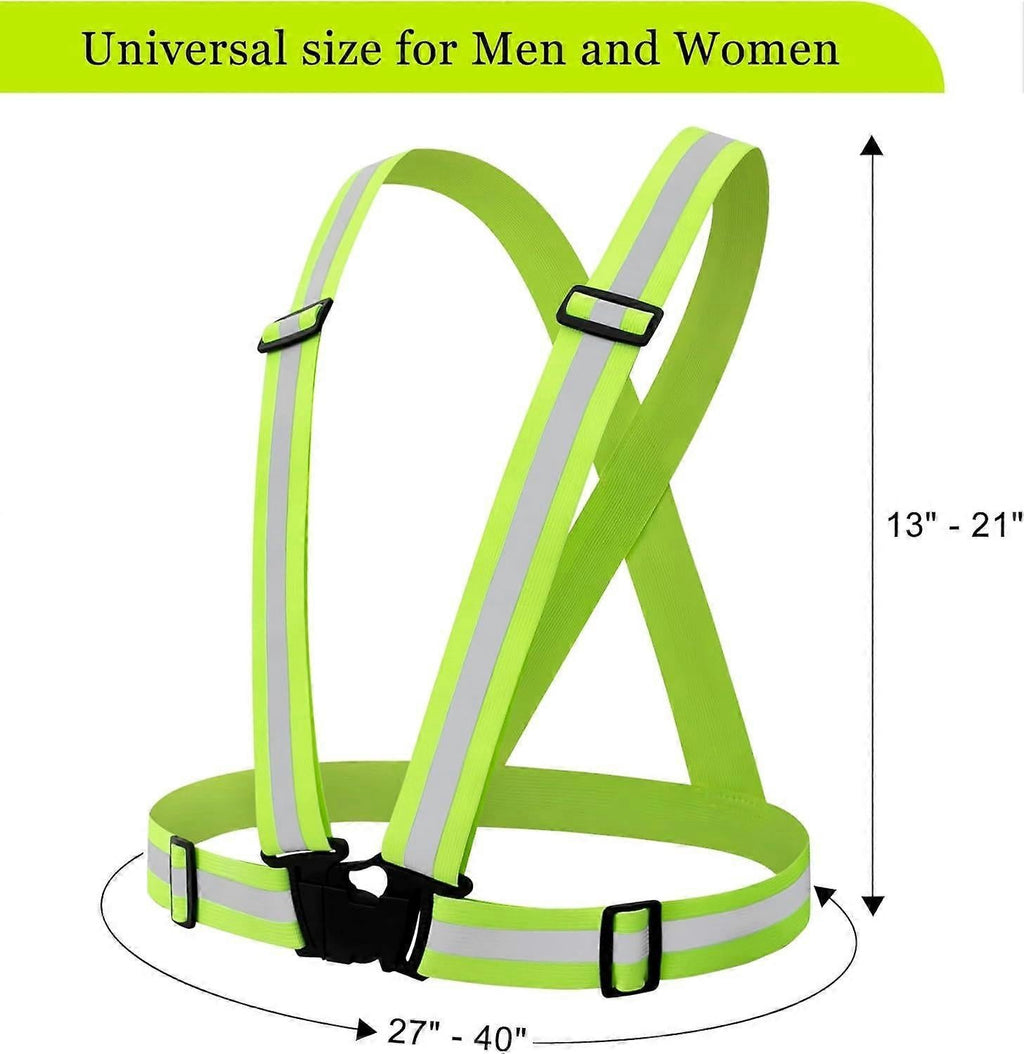 10 Pack Reflective Vests, Adjustable High Visibility security Gear for Men, Women & Babies