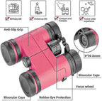 HD Binoculars for Adults Compact High Power Travel Viewing Optics