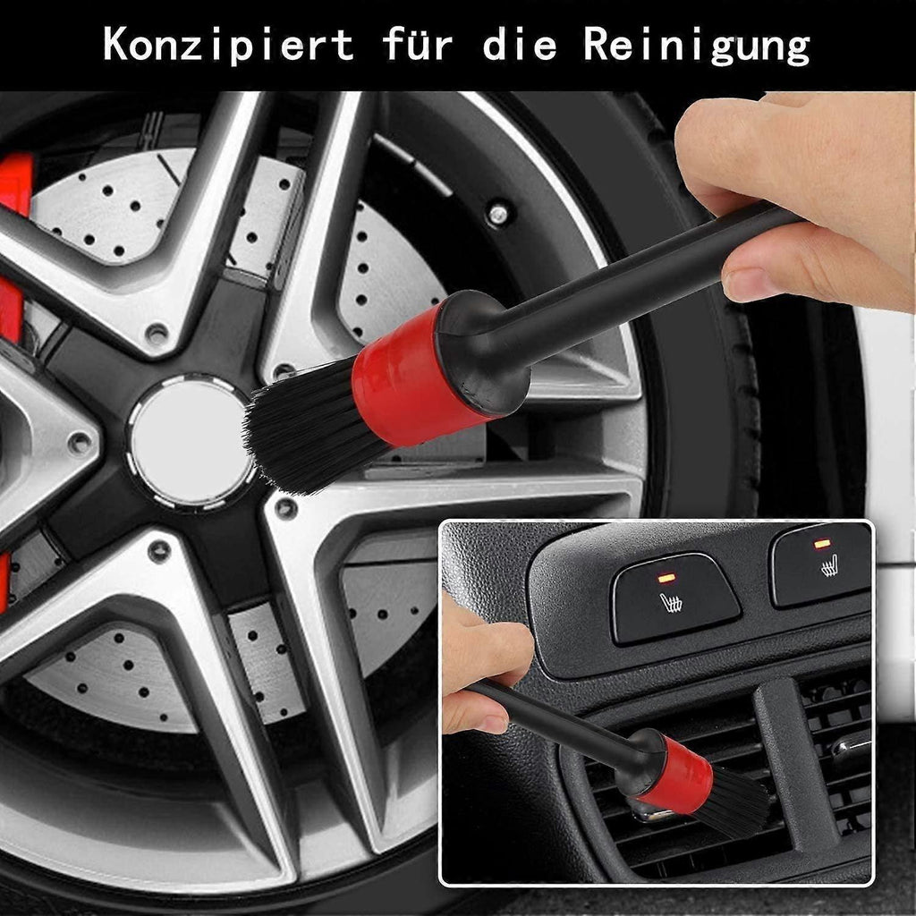 5pcs Car Detailing Cleaning Brush Set for Interior & Exterior