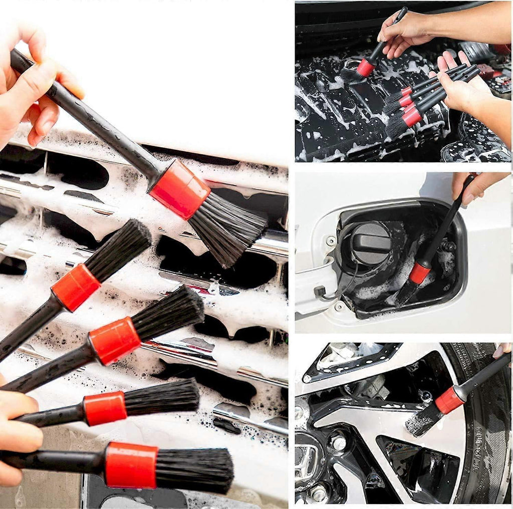 5pcs Car Detailing Cleaning Brush Set for Interior & Exterior