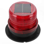 Red LED Emergency Strobe Light with Base, Waterproof Vehicle Warning Light
