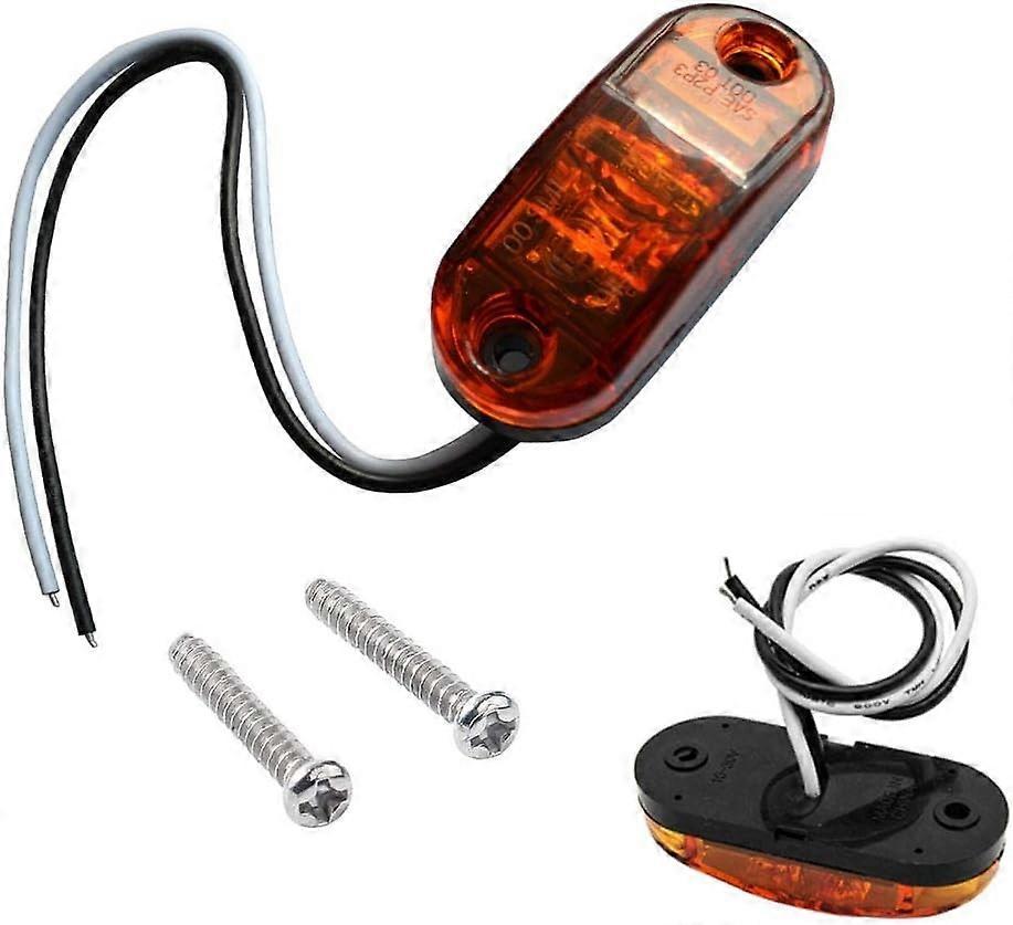 LED Side Marker Lights 10PCS, 12V Waterproof Car Truck Warning Tail Lamps