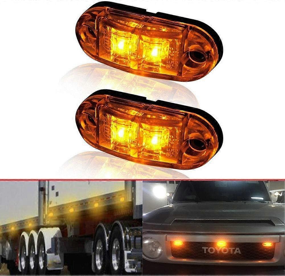 LED Side Marker Lights 10PCS, 12V Waterproof Car Truck Warning Tail Lamps