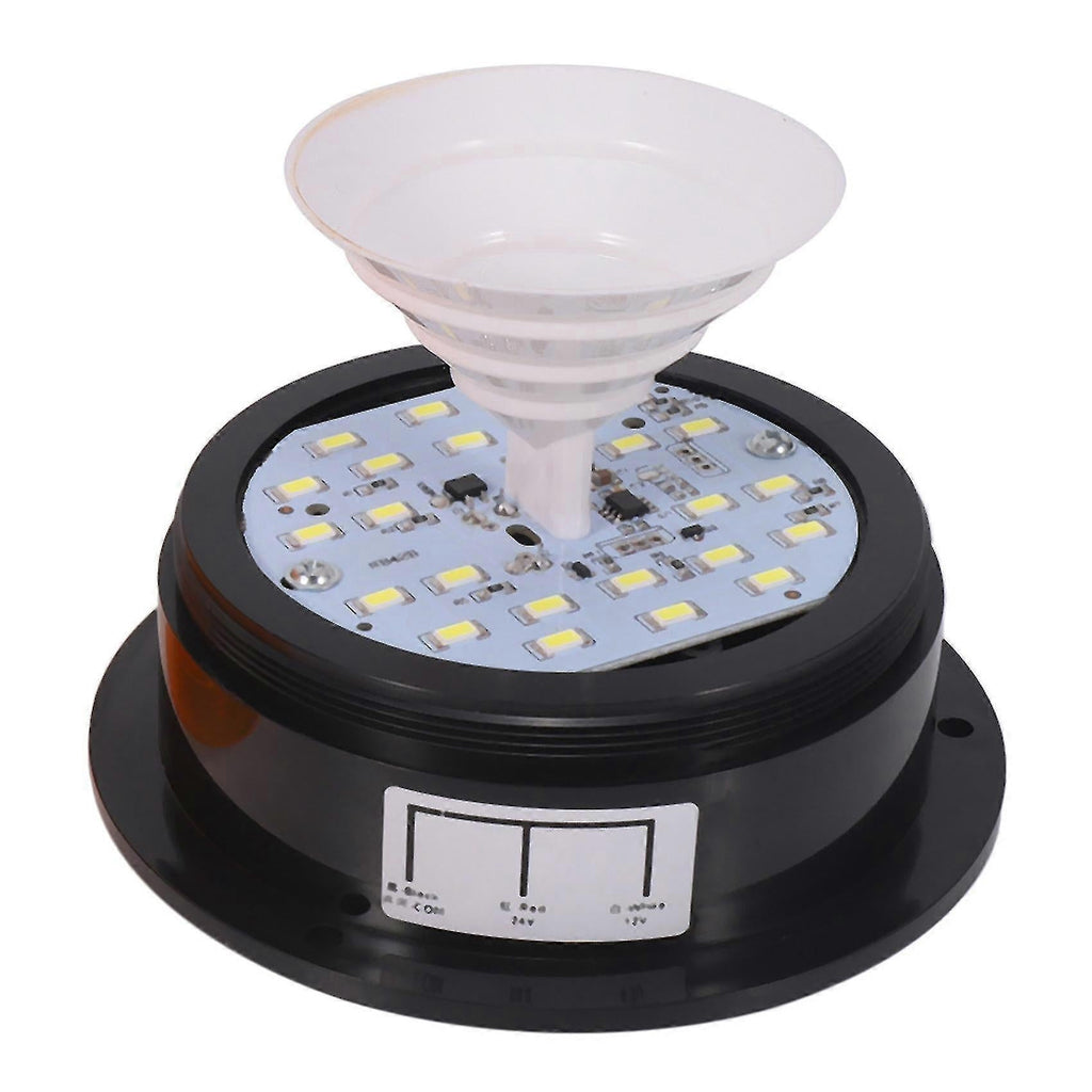 Amber LED Beacon Strobe Lights 2PCS, 12V/24V Emergency Warning Lamp for Truck