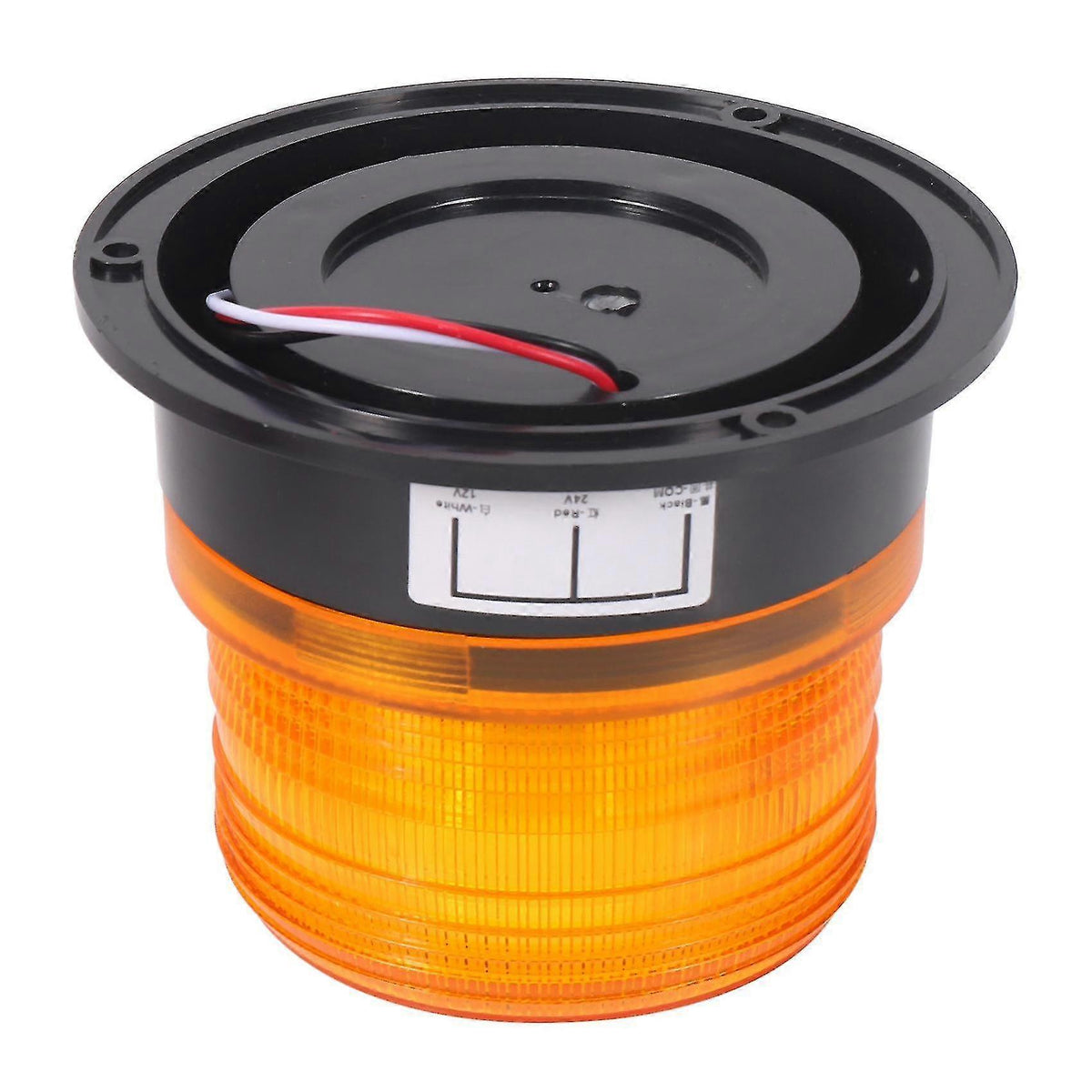 Amber LED Beacon Strobe Lights 2PCS, 12V/24V Emergency Warning Lamp for Truck