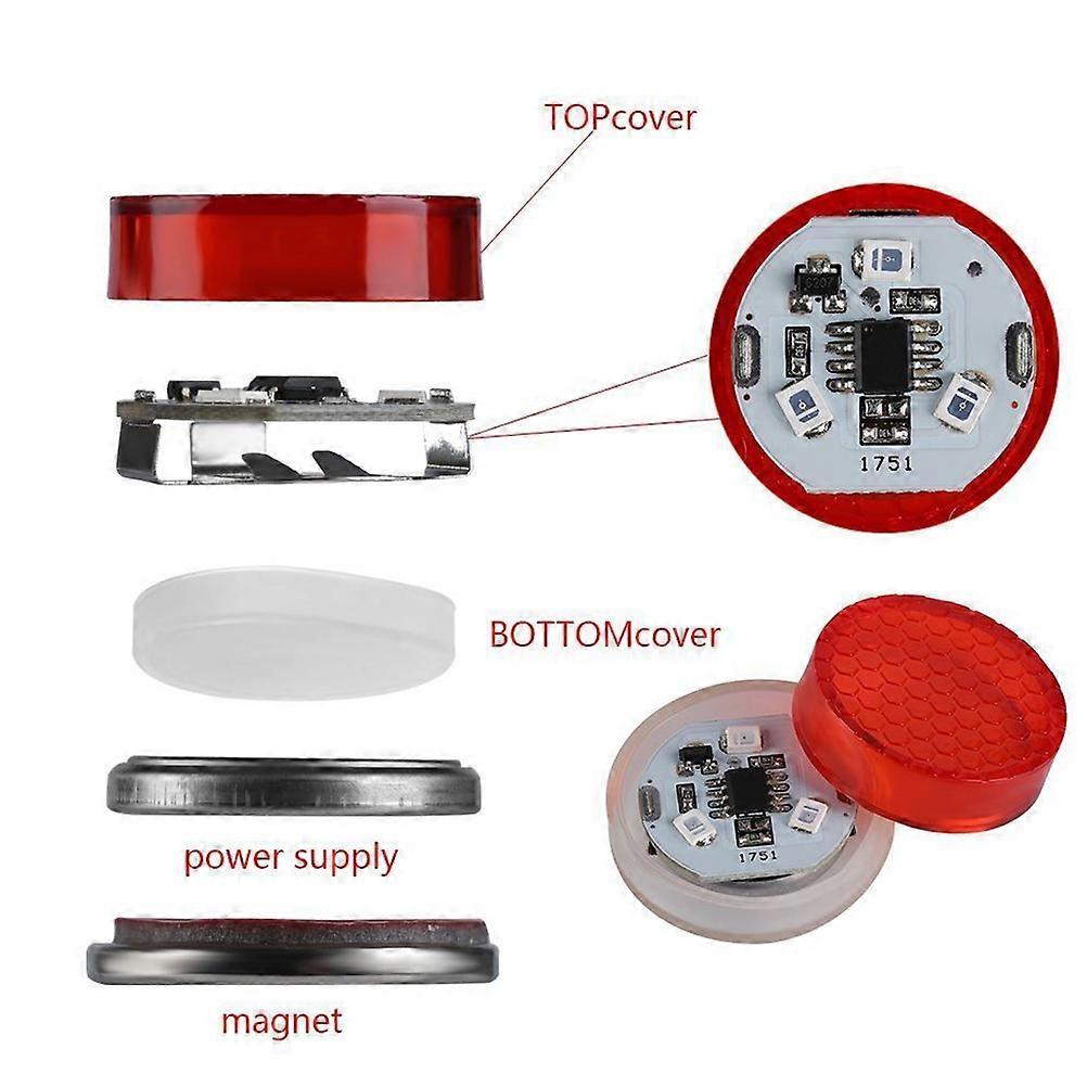 Wireless Red Warning Light 2PCS, Induction High Brightness Vehicle Light