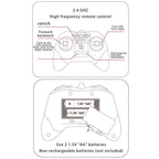 2.4Ghz Remote Control Gesture Sensor Toy Car Boat Truck 4WD Waterproof RC Amphibious Vehicle-Blue