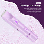 2-in-1 Electric Women's Shaver for Private Care, Bikini Trimmer, Painless & Wet/Dry, Rechargeable - Blue