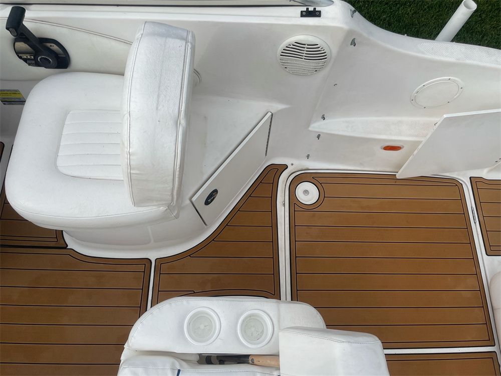 2002 Bayliner 2455 Swim Platform Cockpit Boat EVA Foam Faux Teak Deck Floor Pad Mat SeaDek MarineMat Gatorstep Style Self Adhesive