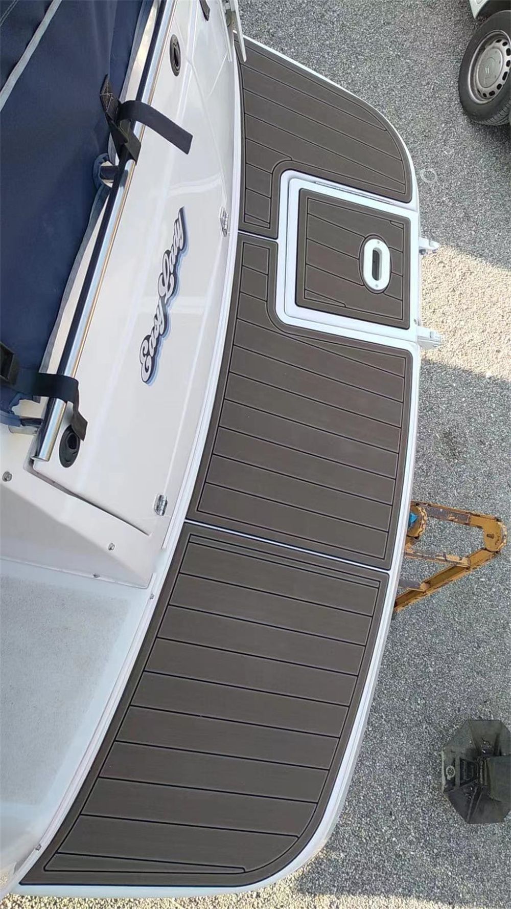 2003 Four Winns 268 Vista Cruiser Swim Platform Boat EVA Foam Teak Floor Pad Mat SeaDek MarineMat Gatorstep Style Self Adhesive