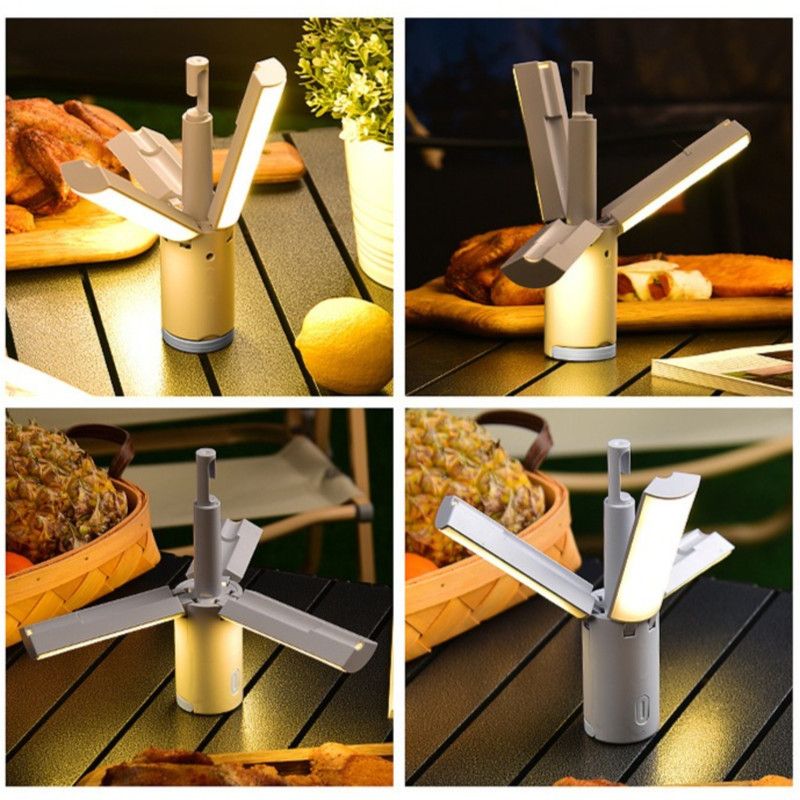 3600mAh-Multifunctional Foldable Camping Light, Rechargeable Tent Lantern, Portable Outdoor Emergency Light