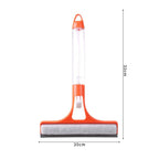3-in-1 Spray Squeegee, Household Cleaner with Built-in Spray Bottle, Silicone Water Wiper—Orange