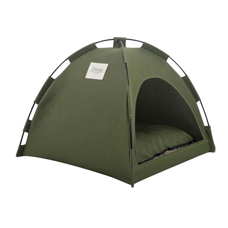 Breathable Foldable Pet Tent Cage for Summer – Indoor & Outdoor Portable Cat/Dog Crate, Size S (35×35cm), Suitable for Pets up to 5 lbs