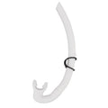 Diving Breathing Tube Foldable Soft Mouthpiece Silicone Freediving Snorkel for Spearfishing Swimming Snorkeling White