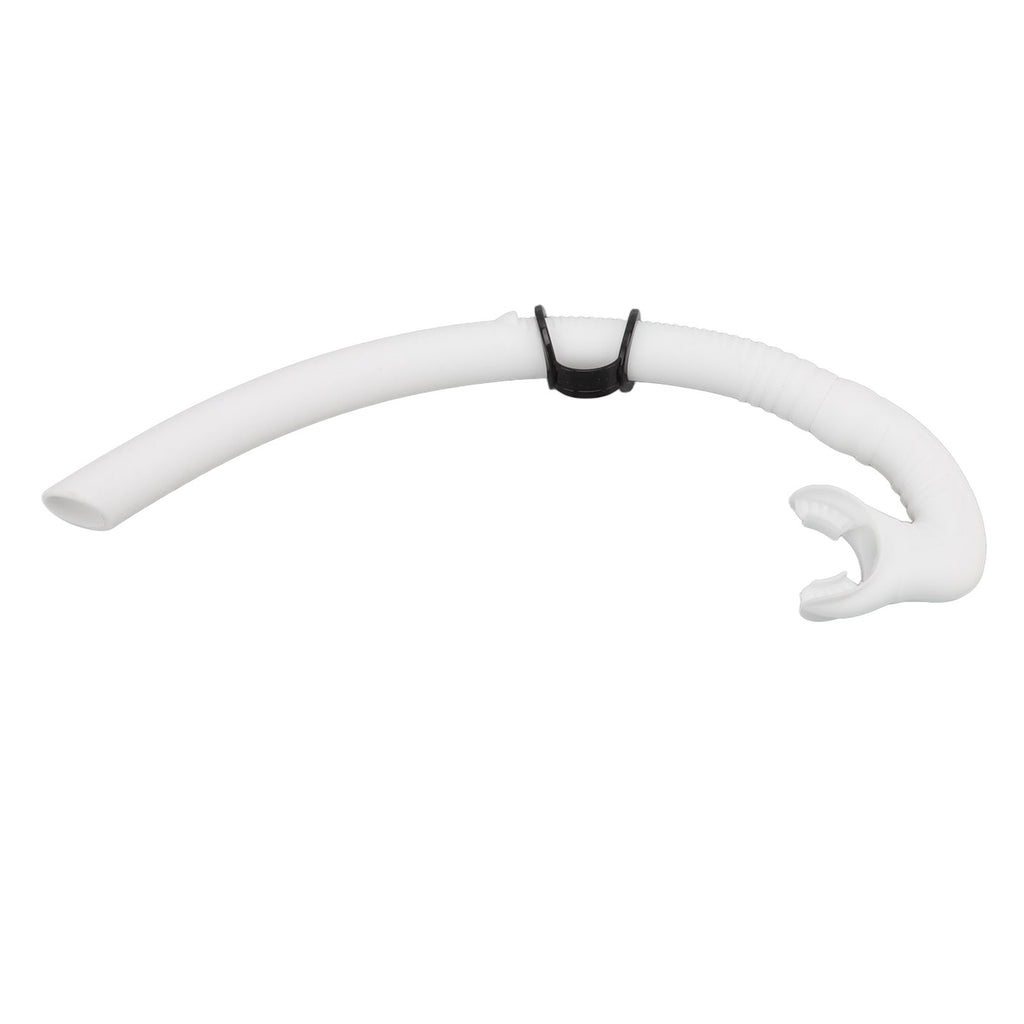 Diving Breathing Tube Foldable Soft Mouthpiece Silicone Freediving Snorkel for Spearfishing Swimming Snorkeling White