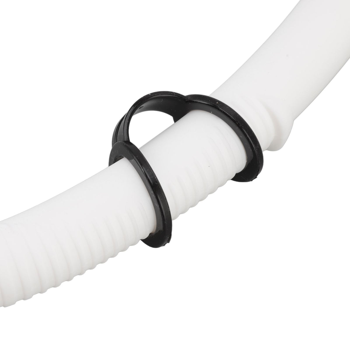 Diving Breathing Tube Foldable Soft Mouthpiece Silicone Freediving Snorkel for Spearfishing Swimming Snorkeling White