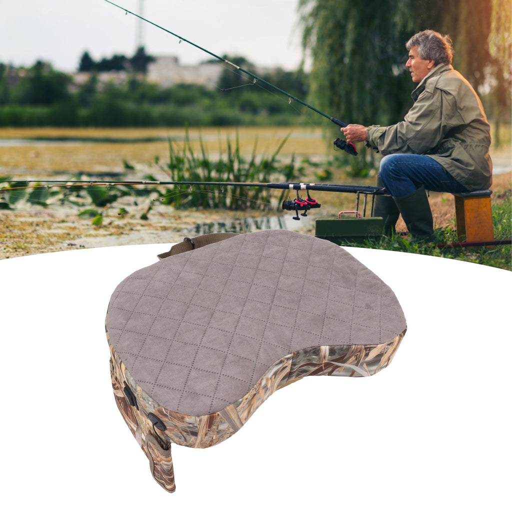 Portable Heating Seat Pad Camouflage 3 Gears Thicken USB Heated Stadium Seat Cushion Pad for Camping Hunting Fishing Reed